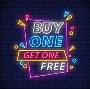 Buy 1 Get 1 FREE! Click For Details!
